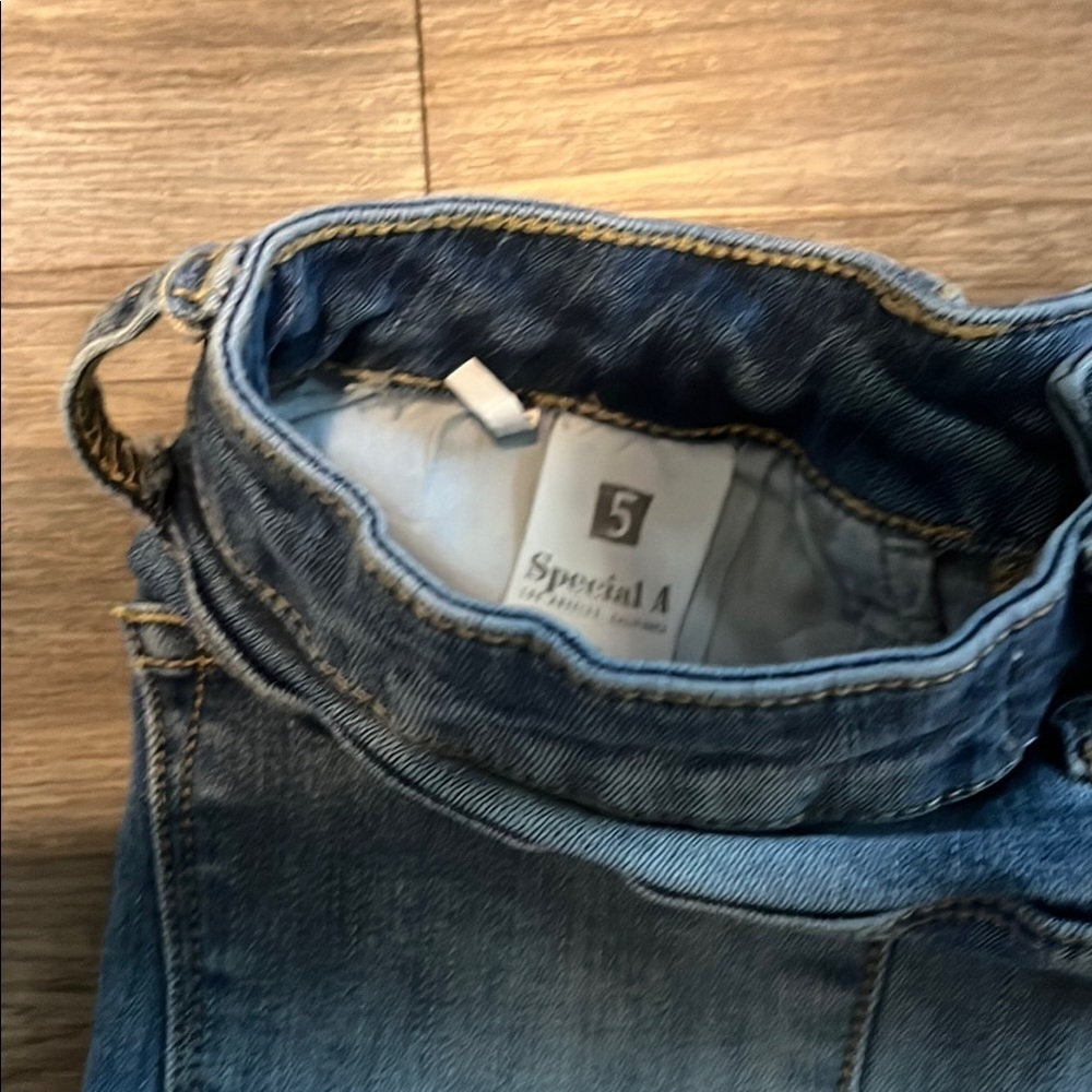 Classic Blue Ripped Skinny Jeans - Picture 4 of 4